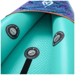 Aquatone Blast 13'6" Recreational Kayak 3-Person Green-Purple -Watersporten Winkel aquatone blast 13 6 recreational kayak 3 person green purple 4
