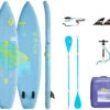 Aquatone Haze 11'4" Compact SUP/Touring Blue -Watersporten Winkel aquatone haze 11 4 compact sup touring blue 0