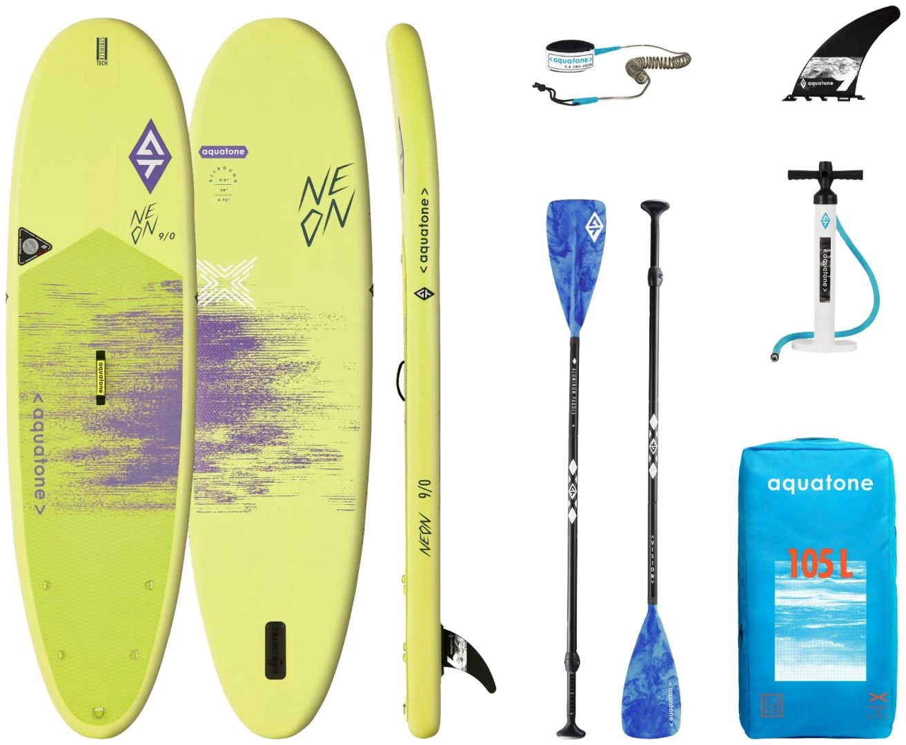 Aquatone Neon 9'0" All-Round Youth SUP Yellow 3 Aquatone Neon 9'0" All-Round Youth SUP Yellow
