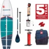 Red Paddle Co. Red Paddle Co 11'0 Compact MSL Inflatable SUP White-Teal-Dark Blue -Watersporten Winkel red paddle co 11 0 compact msl inflatable sup white teal dark blue 0 1