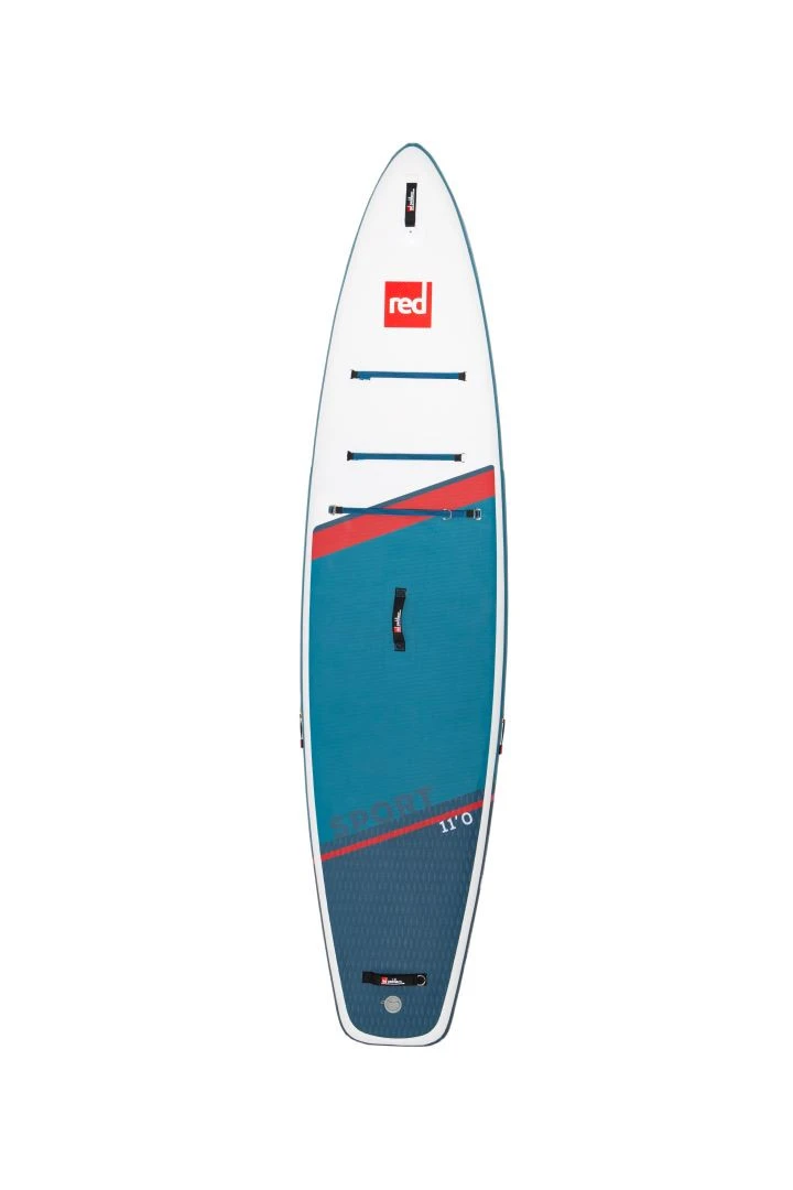 Red Paddle Co. Red Paddle Co 11'0 Sport MSL Inflatable SUP + Hybrid Tough Paddle White-Blue-Dark Blue 4 Red Paddle Co. Red Paddle Co 11'0 Sport MSL Inflatable SUP + Hybrid Tough Paddle White-Blue-Dark Blue - Afbeelding 2