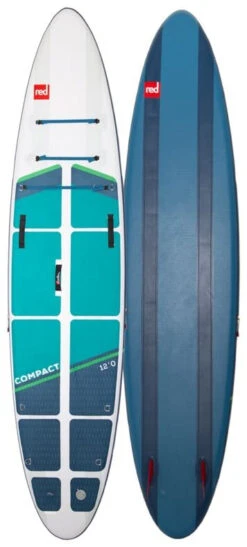 Red Paddle Co. Red Paddle Co 12'0 Compact MSL Inflatable SUP White-Teal-Dark Blue -Watersporten Winkel red paddle co 12 0 compact msl inflatable sup white teal dark blue 0