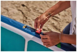 Red Paddle Co. Red Paddle Co 12'0 Compact MSL Inflatable SUP White-Teal-Dark Blue -Watersporten Winkel red paddle co 12 0 compact msl inflatable sup white teal dark blue 5