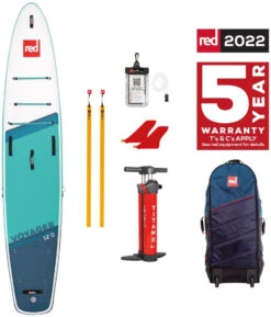 Red Paddle Co. Red Paddle Co 12'0 Voyager MSL Inflatable SUP White-Teal-Dark Blue -Watersporten Winkel red paddle co 12 0 voyager msl inflatable sup white teal dark blue 0 1