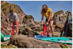 Red Paddle Co. Red Paddle Co 12'0 Voyager MSL Inflatable SUP White-Teal-Dark Blue -Watersporten Winkel red paddle co 12 0 voyager msl inflatable sup white teal dark blue 3