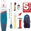 Red Paddle Co. Red Paddle Co 12'6 Sport MSL Inflatable SUP + Hybrid Tough Paddle White-Blue-Dark Blue -Watersporten Winkel red paddle co 12 6 sport msl inflatable sup hybrid tough paddle white blue dark blue 0