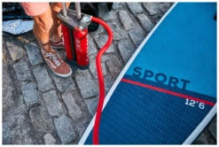 Red Paddle Co. Red Paddle Co 12'6 Sport MSL Inflatable SUP + Hybrid Tough Paddle White-Blue-Dark Blue -Watersporten Winkel red paddle co 12 6 sport msl inflatable sup hybrid tough paddle white blue dark blue 7