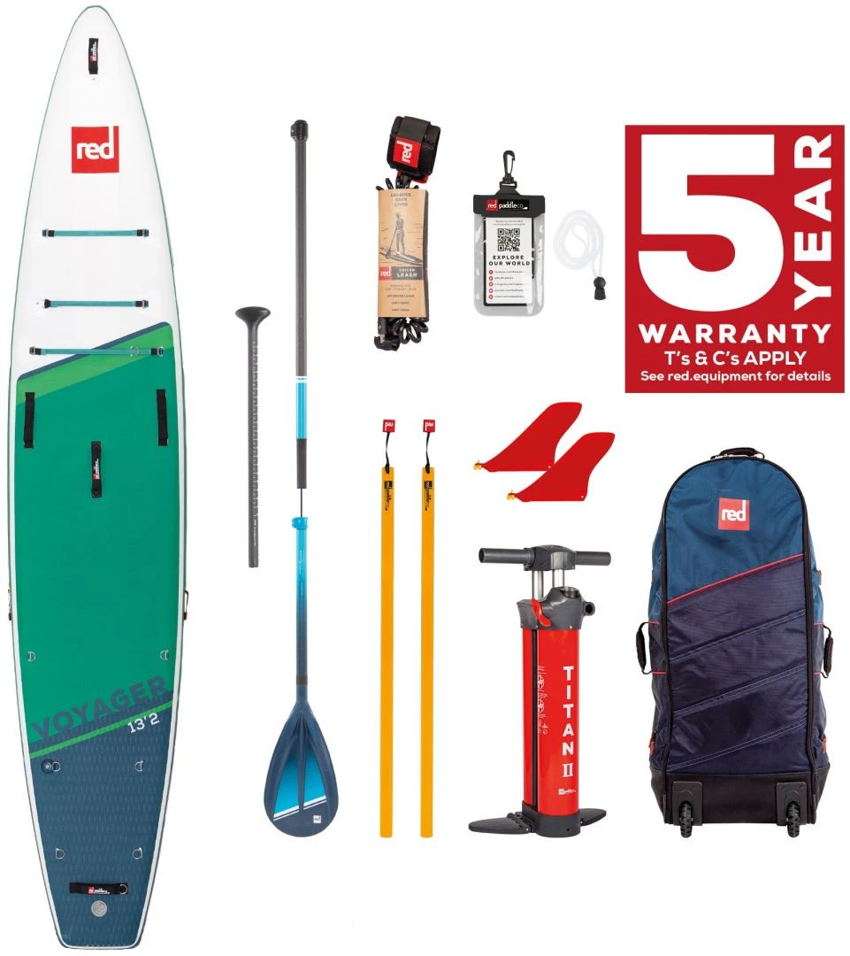 Red Paddle Co. Red Paddle Co 12'6 Voyager MSL Inflatable SUP + Hybrid Tough Paddle White-Green-Dark Blue 3 Red Paddle Co. Red Paddle Co 12'6 Voyager MSL Inflatable SUP + Hybrid Tough Paddle White-Green-Dark Blue