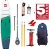 Red Paddle Co. Red Paddle Co 12'6 Voyager MSL Inflatable SUP + Prime Paddle White-Green-Dark Blue -Watersporten Winkel red paddle co 12 6 voyager msl inflatable sup prime paddle white green dark blue 0