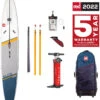 Red Paddle Co. Red Paddle Co 14'0 Elite MSL Inflatable SUP White-Grey-Dark Blue-Orange -Watersporten Winkel red paddle co 14 0 elite msl inflatable sup white grey dark blue orange 0 1