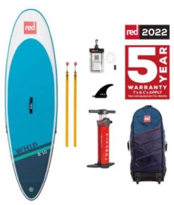 Red Paddle Co. Red Paddle Co 8'10 Whip MSL Inflatable SUP White-Blue-Dark Blue -Watersporten Winkel red paddle co 8 10 whip msl inflatable sup white blue dark blue 4