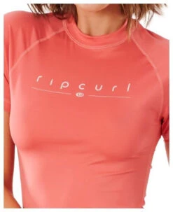 Rip Curl Golden Rays Short Sleeve UV Tee Women's -Watersporten Winkel rip curl golden rays s sl uv coral 10 m coral 3