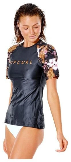 Rip Curl Playabella Relaxed Short Sleeve -Watersporten Winkel rip curl playabella relaxed short sleeve black gold 2 1